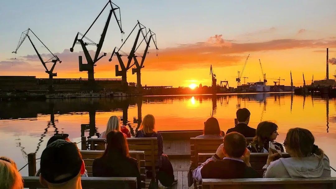 From Gdańsk: Sunset Cruise on a Historical Boat