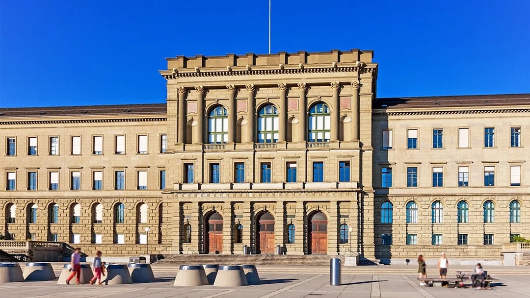 ETH Zurich main building facade on a sunny day during The Best of Zürich City Tour.