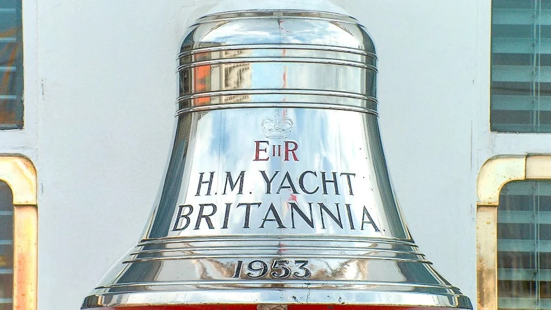 Bell of H.M. Yacht Britannia, part of the Royal Edinburgh Tour attractions.