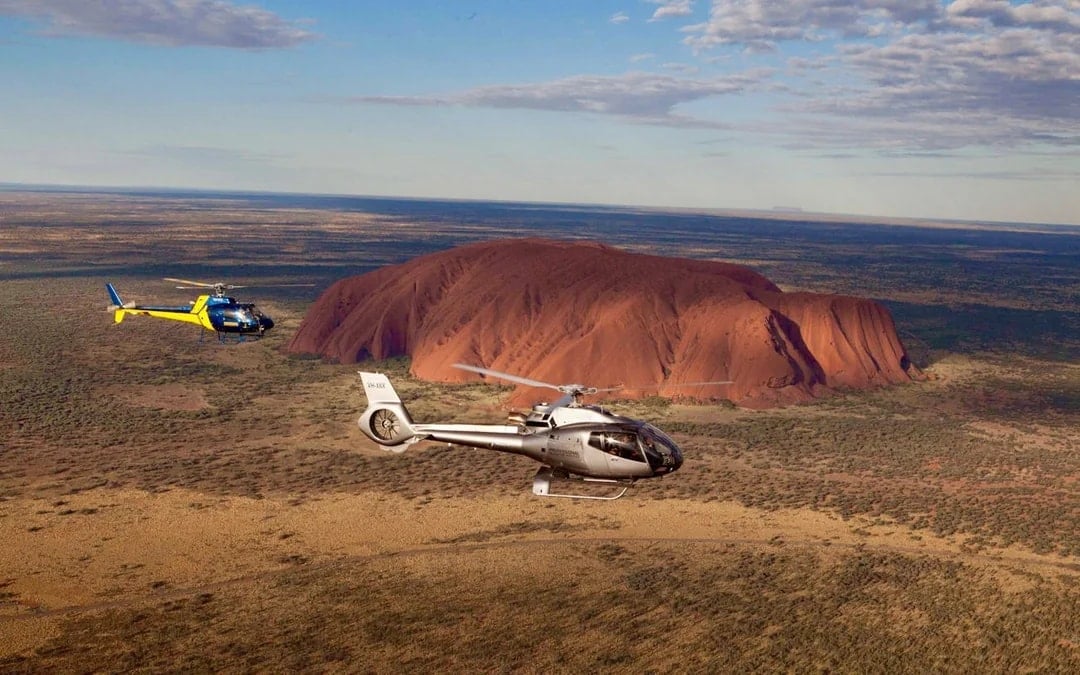 36 Minute Uluru and Kata Tjuta Sunset Helicopter Flight Image 1