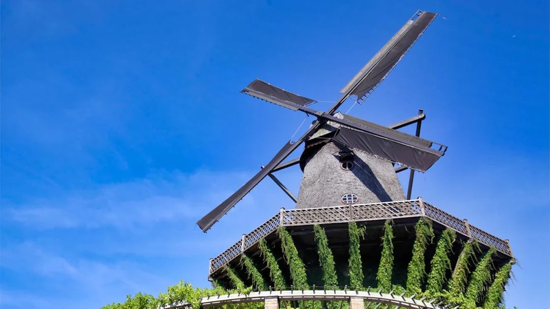 Windmill in Potsdam, Germany, seen on a guided walking tour from Berlin.