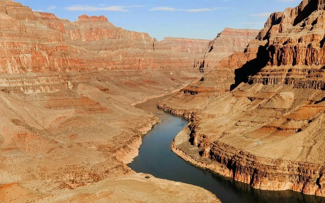 70- min Las Vegas to Grand Canyon West Airplane Tour with Helicopter Canyon Floor Landing & Pontoon Boat Ride Image 7