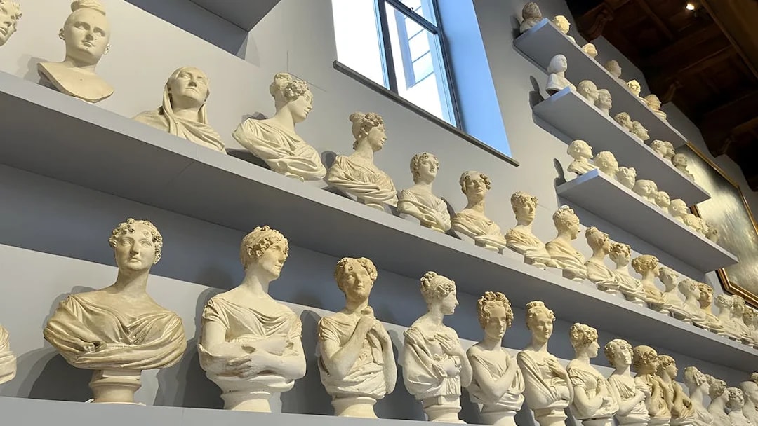 Busts displayed in Accademia Gallery, Florence.