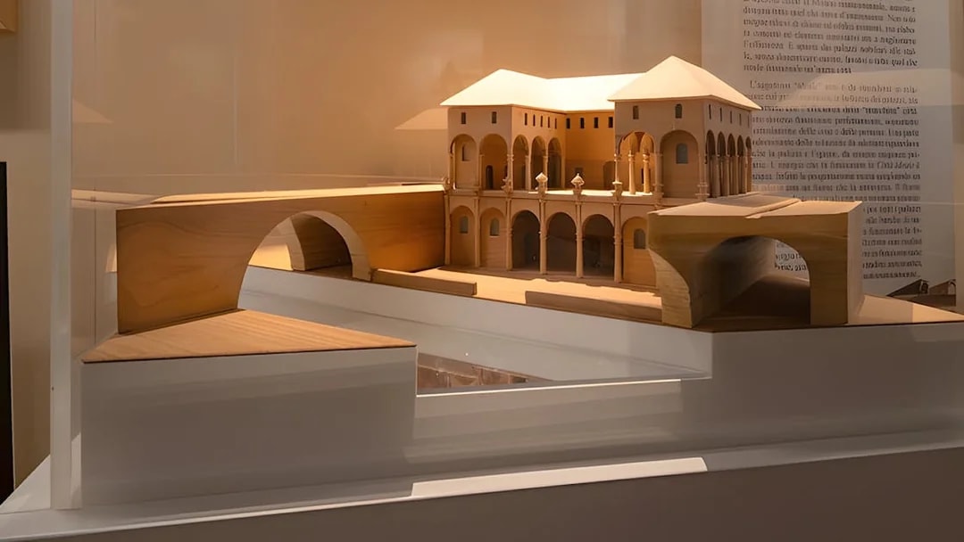 Model of "The Ideal City" by Leonardo da Vinci at Leonardo3 Museum, Milan.