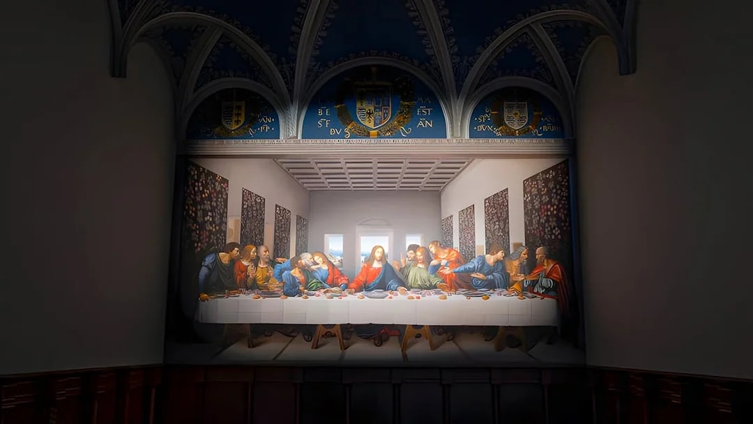 The Last Supper exhibit at Leonardo3 Museum, Milan.