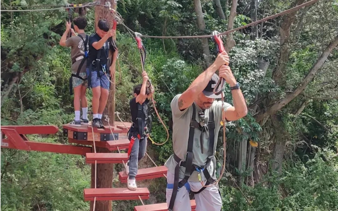 Adventure Course Extreme: 18-Obstacle Course, Climbing Wall, and 50-Foot Freefall Image 7