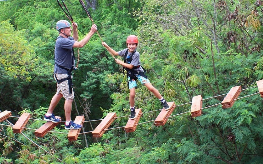 Adventure Course Extreme: 18-Obstacle Course, Climbing Wall, and 50-Foot Freefall Image 9