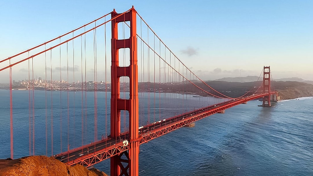 Golden Gate Bridge view during Alcatraz Tour with Muir Woods and Sausalito.