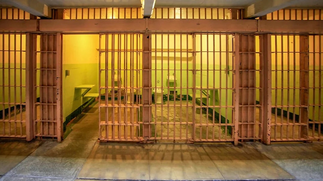 Alcatraz prison cell interior, San Francisco.