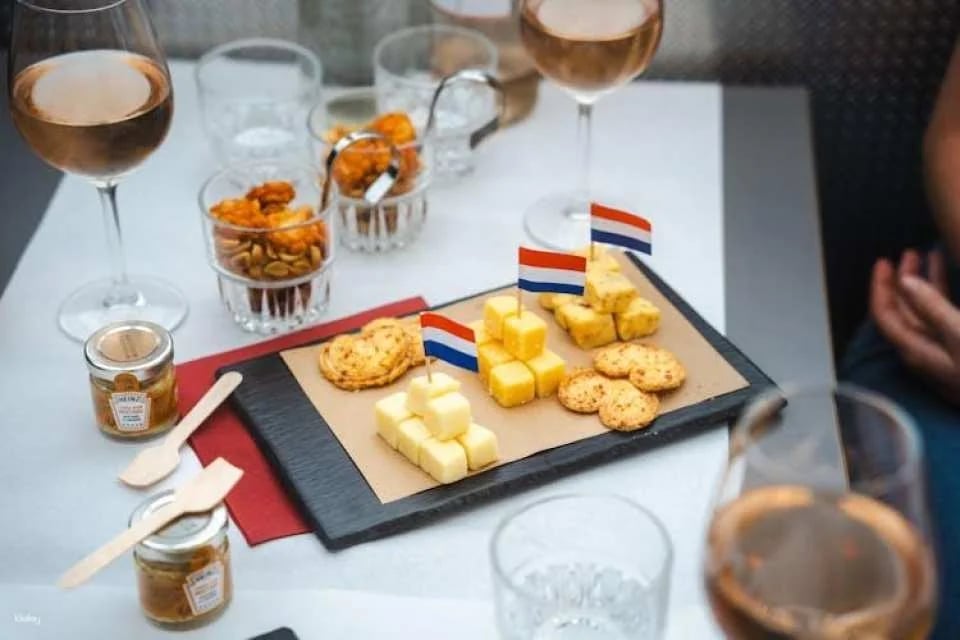 Amsterdam canal cruise with Dutch wine and cheese