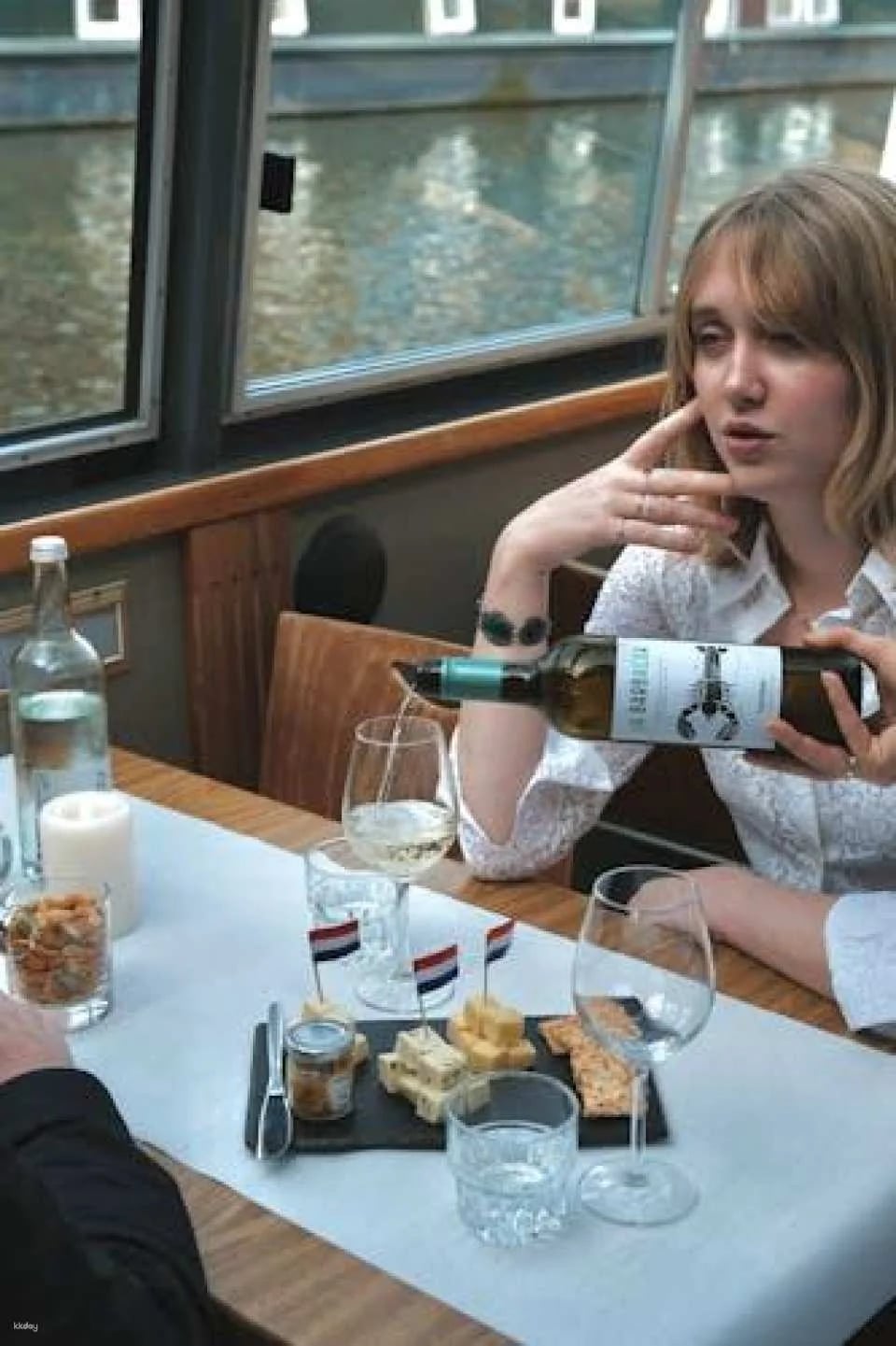 Amsterdam canal cruise with Dutch wine and cheese