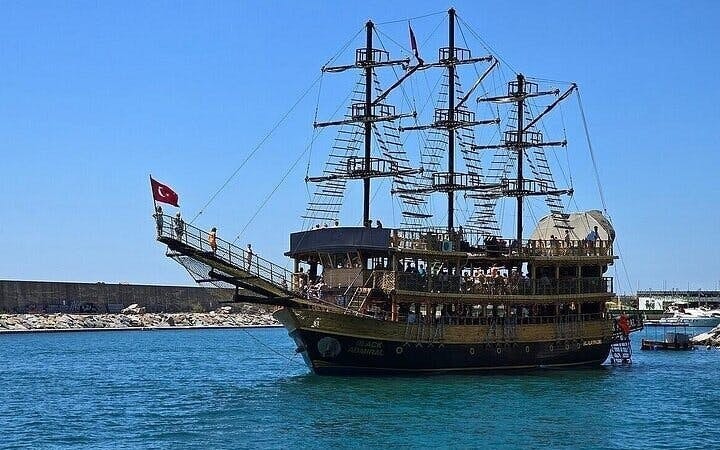 Antalya Pirate Boat Tour with Foam Party Soft Drinks & Transfer Image 4