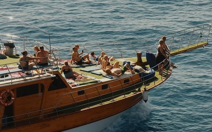 Antalya Relaxing Boat Trip – Swim Sunbathe on the Turquoise Coast Image 1