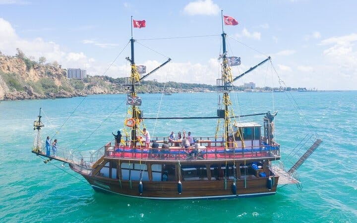 Antalya Relaxing Boat Trip – Swim Sunbathe on the Turquoise Coast Image 6