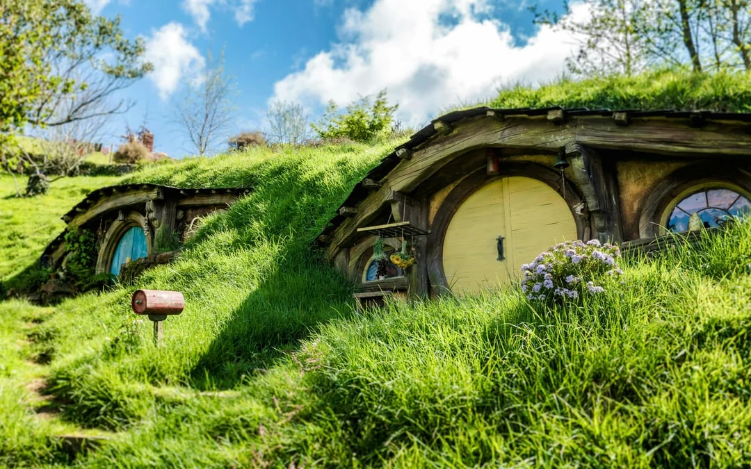 From Auckland: Hobbiton Movie Set Signature Tour and Waitomo Caves Guided Tour with Lunch Image 1