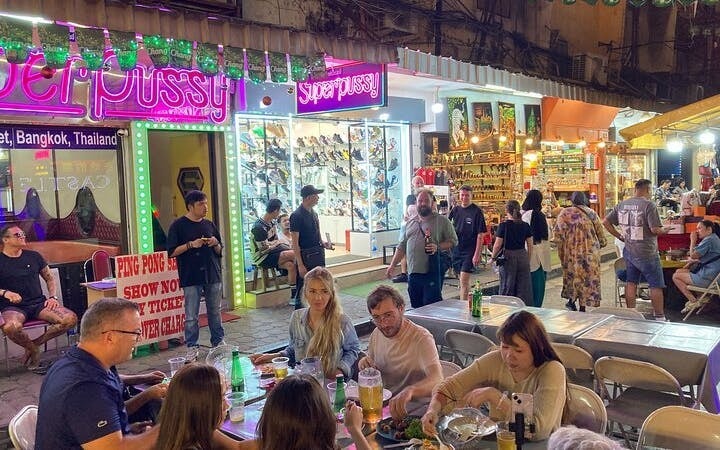 Bangkok Night Tuk Tuk Food and Drink Tour with Night Market and Hidden Bar Visit Image 8