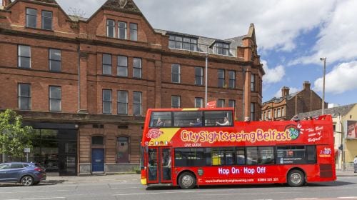 Belfast hop-on hop-off open-top double-decker sightseeing bus tour