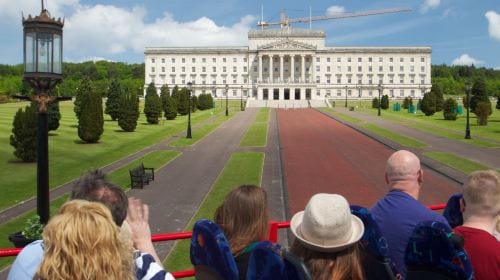 Belfast hop-on hop-off open-top double-decker sightseeing bus tour