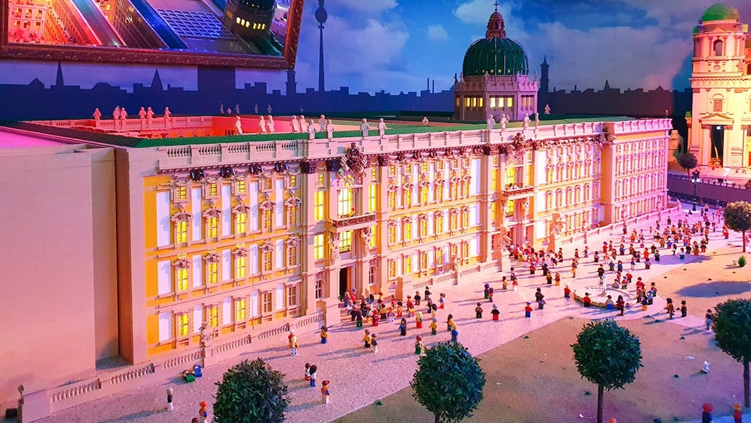 Miniature Berlin landmarks at MINILAND in LEGOLAND Discovery Centre Berlin.