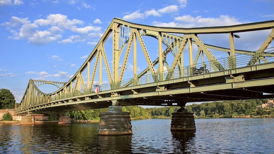 Glienicke Bridge over Havel River on Seven Lakes Tour from Berlin's Wannsee.