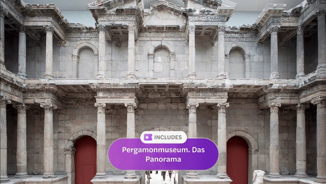 Pergamon Museum's ancient Roman Market Gate in Berlin, part of WelcomeCard tour.