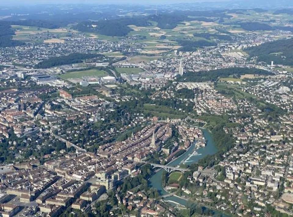 Bern city helicopter tour