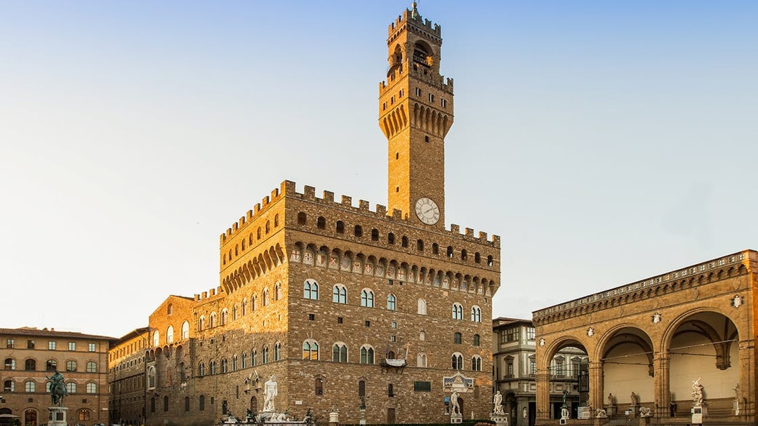 Palazzo Vecchio in Florence during the Best of Florence walking tour.