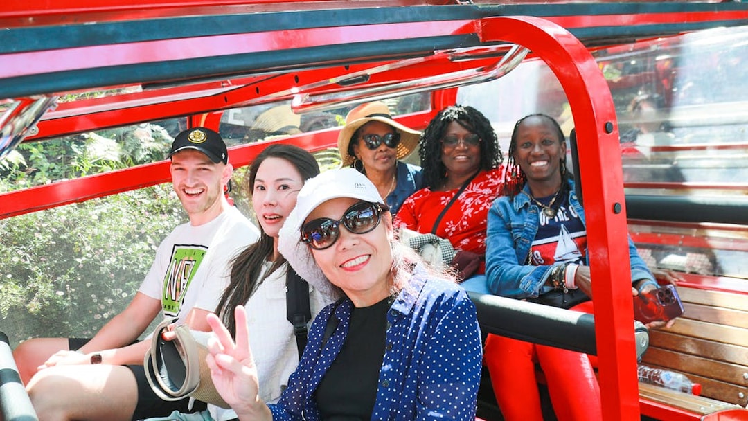Group enjoying a ride at Scenic World, Blue Mountains tour from Sydney.
