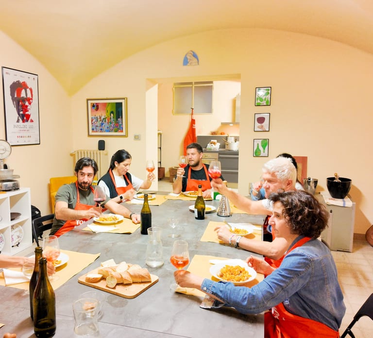 Bologna: Pasta Cooking Class, Ragu, Spritz, Wine & Gelato
