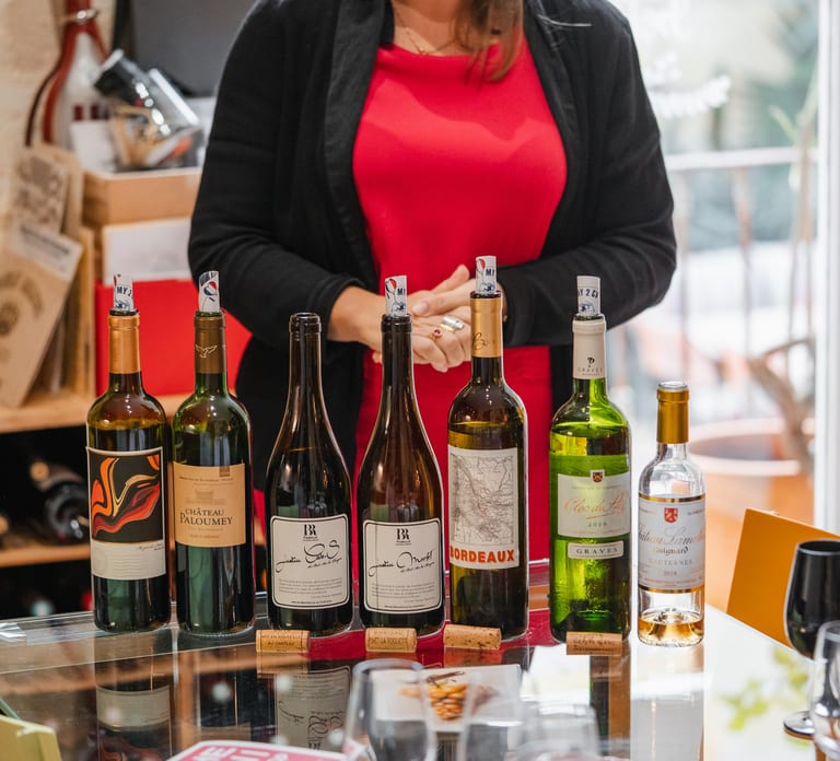 Guided Bordeaux Wine Tasting Class with 6 Wines and pairings