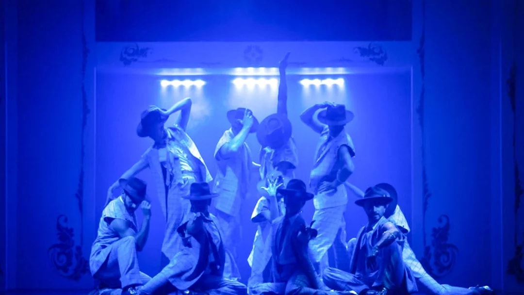 Dancers performing at Café de los Angelitos Tango Show in Buenos Aires.
