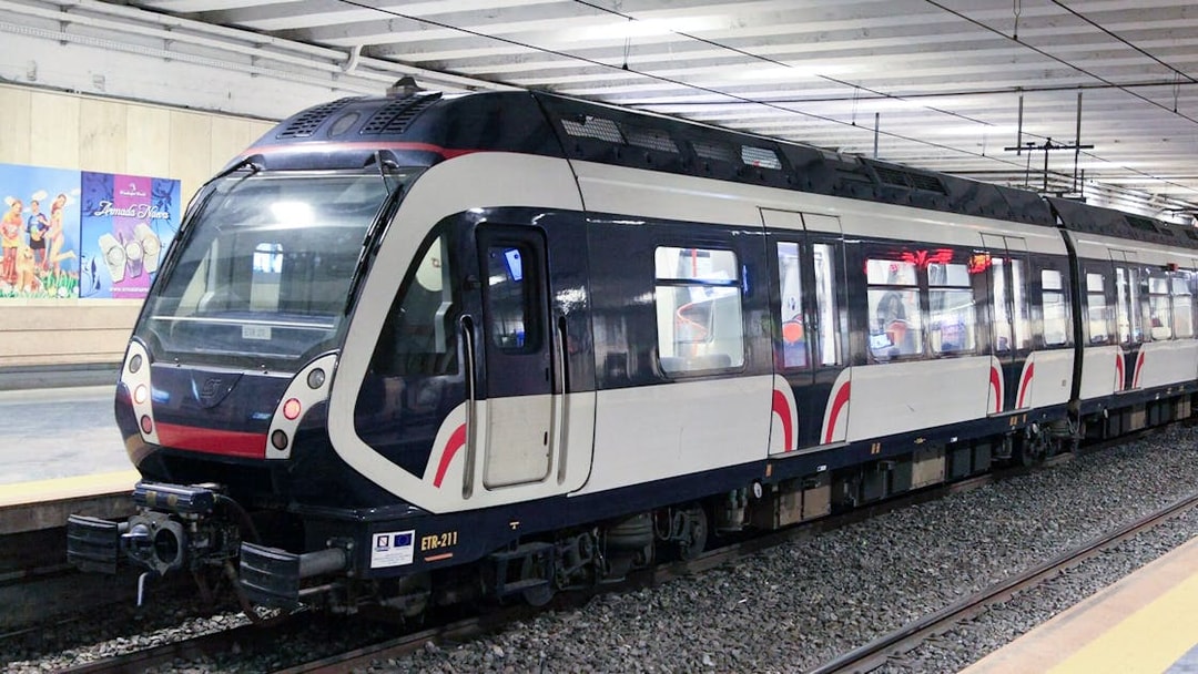 Campania Express train at station for Naples to Sorrento transfer.