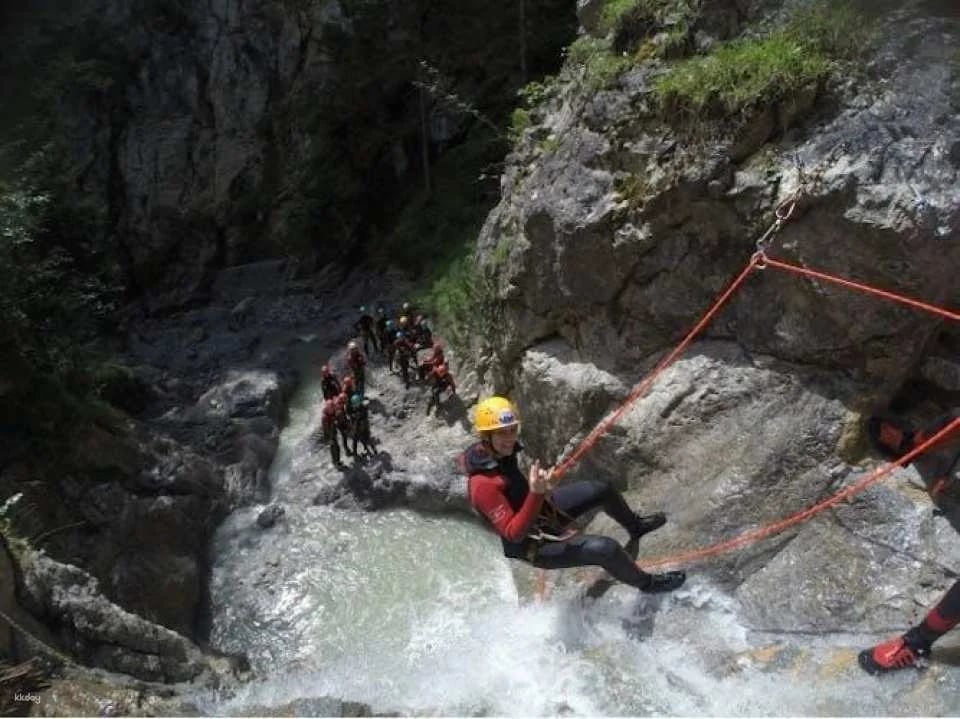 Canyoning beginner tour through the Hachle Canyon in Imst
