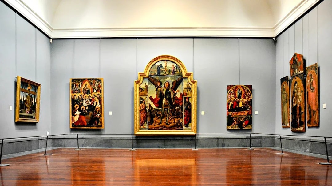 Capodimonte Museum gallery with Renaissance paintings on display.