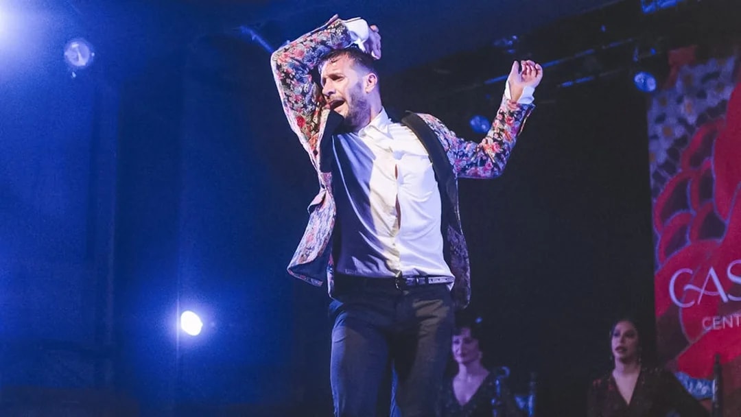 Flamenco dancer performing at Casa AnaFlamenco Show.