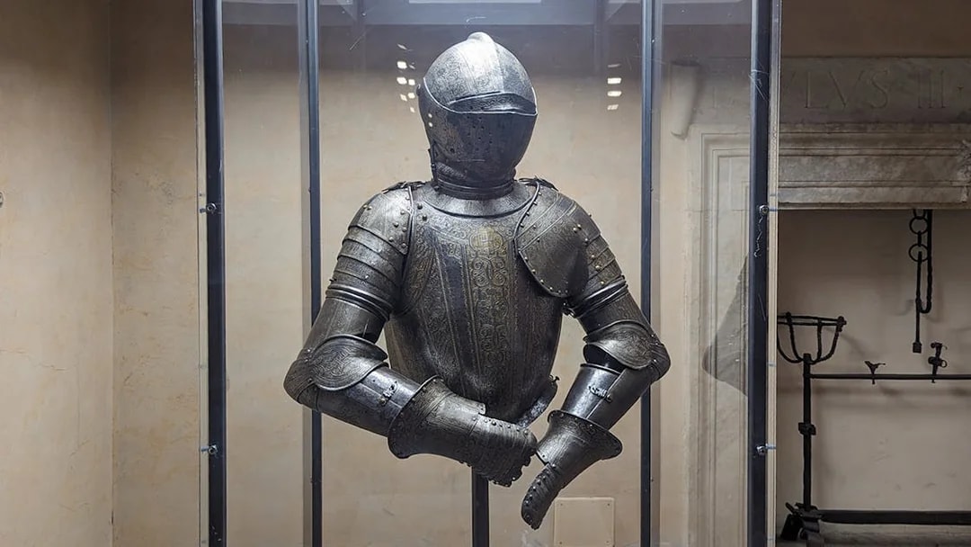 Armor display in Castel Sant'Angelo, Rome.