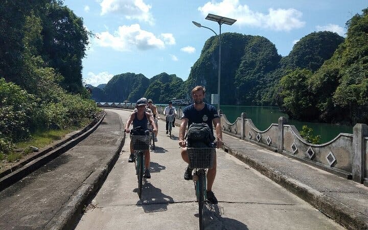 Cat Ba Navy Peak Trekking, Cycling, Bungalow Stay, and Lan Ha–Ha Long Bay Cruise with Meals Image 6