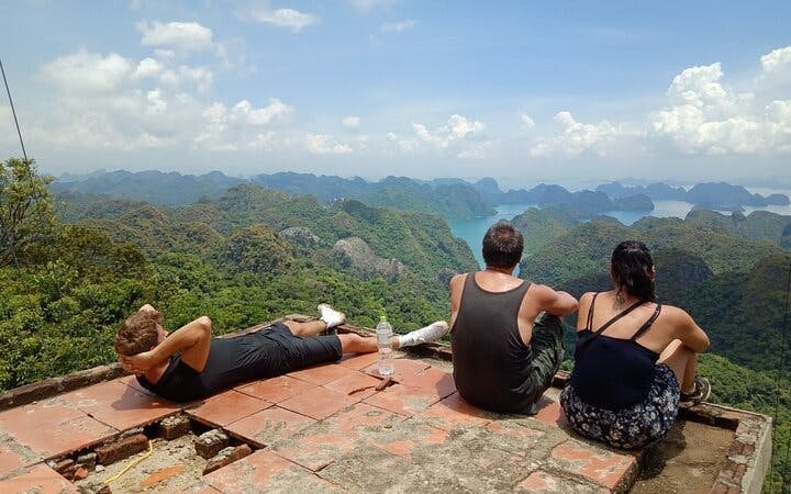 Cat Ba Navy Peak Trekking, Cycling, Bungalow Stay, and Lan Ha–Ha Long Bay Cruise with Meals Image 7