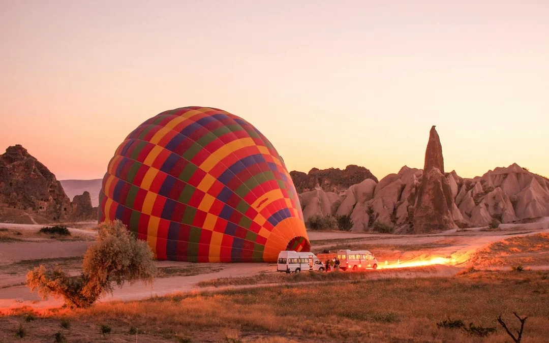 Cat Valley Sunrise Hot Air Balloon Tour with Breakfast & Transfers Image 8