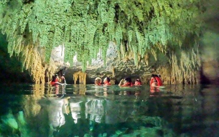 Cenote Cave Swim and Akumal Sea Turtle Snorkeling Small-Group Tour with Aquatic Guide Image 7