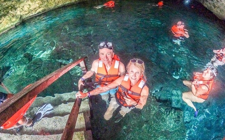 Cenote Cave Swim and Akumal Sea Turtle Snorkeling Small-Group Tour with Aquatic Guide Image 8