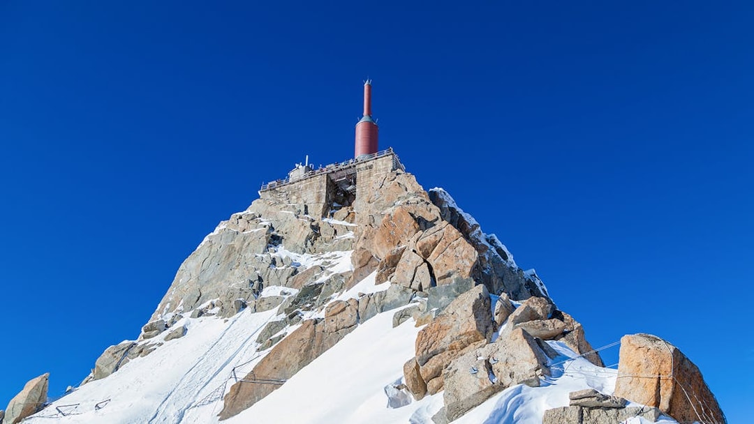 Aiguille du Midi summit with observation platform, Chamonix Mont Blanc day trip.