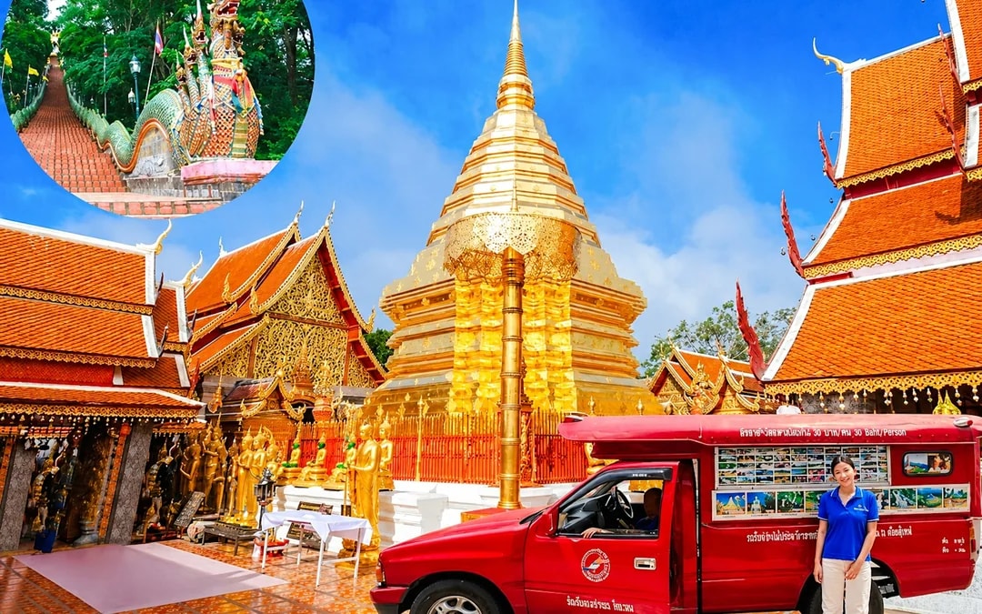 Chiang Mai Doi Suthep Temple and Wat Pha Lat Small-Group Guided Hike on Monk's Trail Image 2