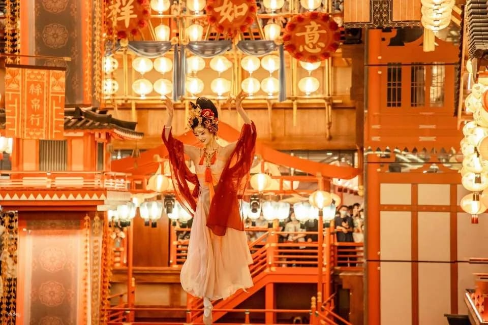 China | Xi'an Chang'an Twelve Hours Theme Street (Optional activities include: Grand Tang Dynasty Banquet Experience, Ancient Style Restaurant, Song and Dance Performance, Tang Culture Experience, and Complimentary Hanfu Costume Dressing Experience)