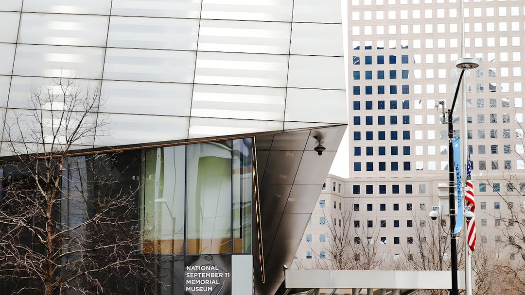 Exterior of the National September 11 Memorial & Museum, World Trade Center, New York City.