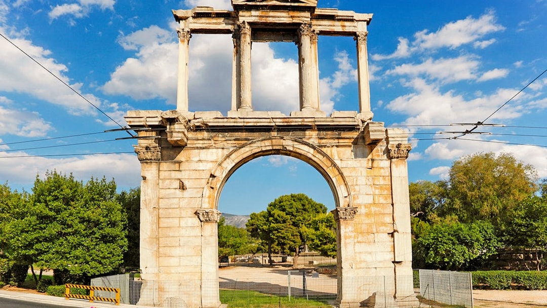 Hadrian's Arch in Athens, part of the Full Day Group Tour with Acropolis and Cape Sounion.