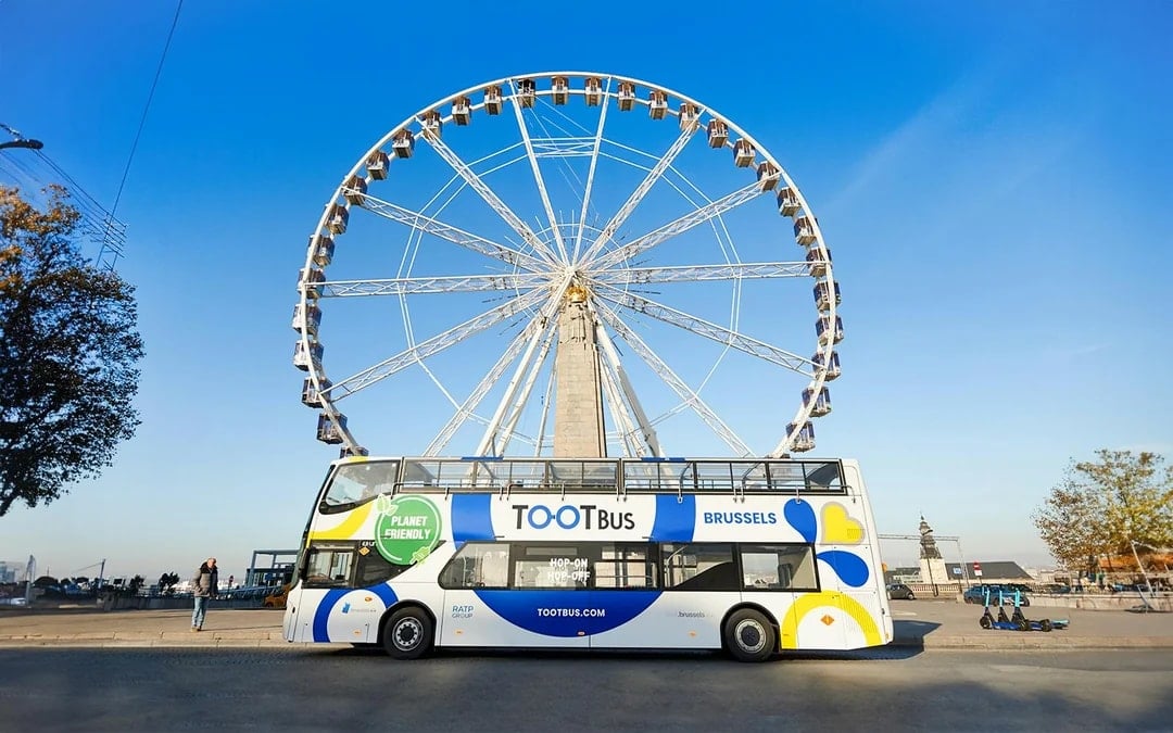Combo: Brussels Hop-on Hop-off Bus Tour + Ferris Wheel Tickets Image 1