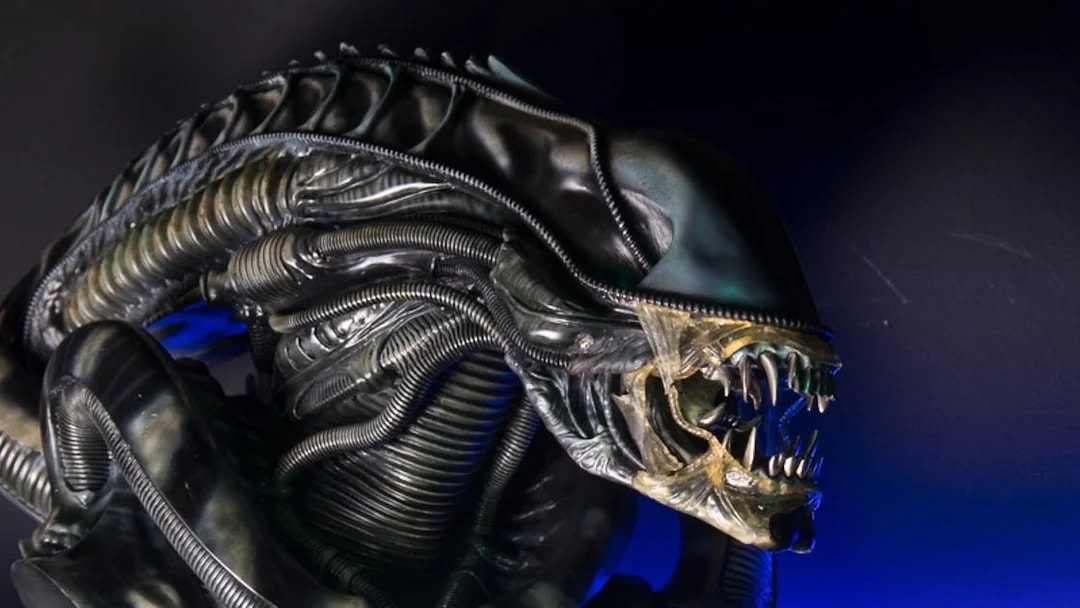 Alien creature model at Fantacinema Museum, Genoa.
