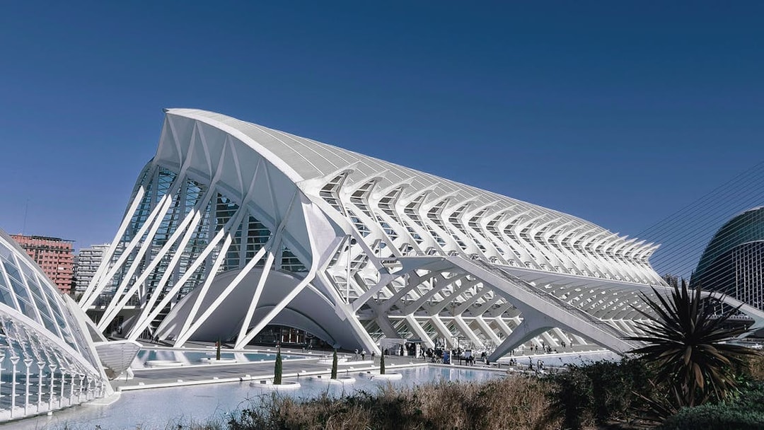 Oceanogràfic and Science Museum architecture in Valencia, Spain.