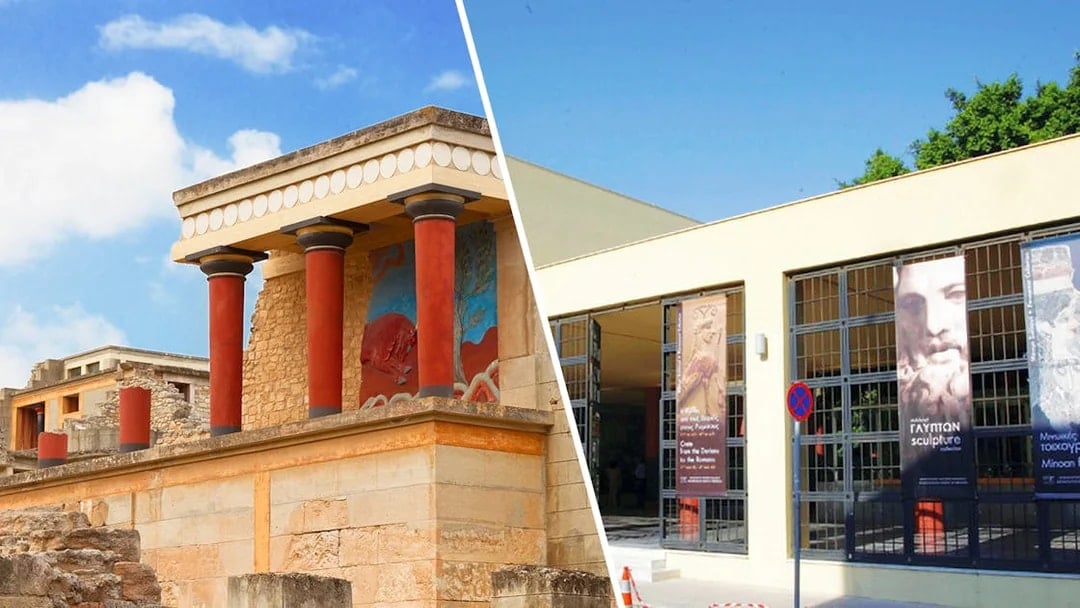 Combo: Knossos Palace & Heraklion Archaeological Museum Tickets with Audio Guides